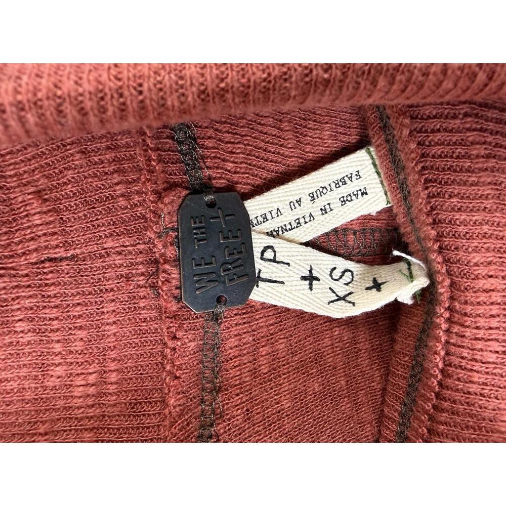 We The Free Rust Red Draped Split Back Turtleneck… - image 5